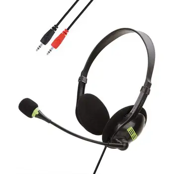USB кабелни слушалки Универсални PC геймърски слушалки с микрофон за намаляване на шума Геймър слушалка каска за лаптоп компютър