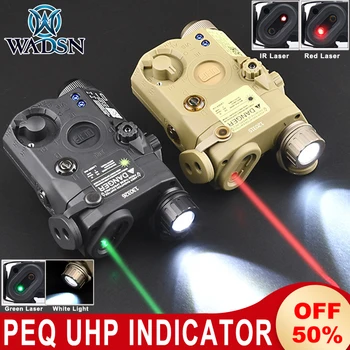 WADSN PEQ-15 UHP Red/Green/Blue Dot Laser Airsoft PEQ White LED фенерче Strobe IR NightVision оръжие Light Hunting AR15 пушка