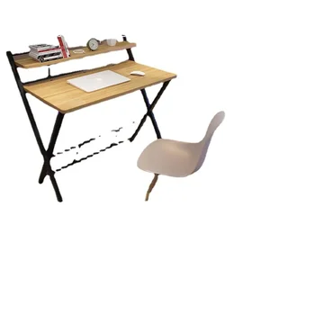 Writing Desk Инсталация Без сгъваема и преносима Simple Study Desk Бюро за писане Проста външна офис компютърна маса