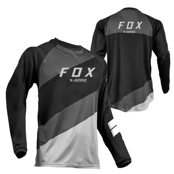 X-GODC FOX Нов летен риболов Джърси Мъжко облекло Риболовни дрехи Анти-UV бързо-суха дишаща риза за риболов с дълъг ръкав