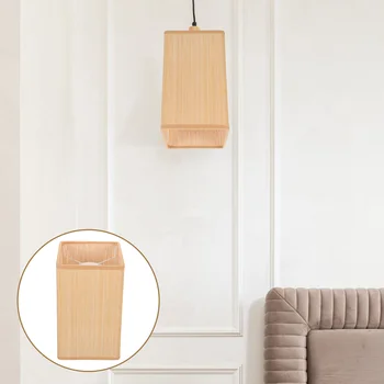 Бамбукова тъкана настолна лампа Cover Висяща лампа Замяна на абажур Светлинен капак