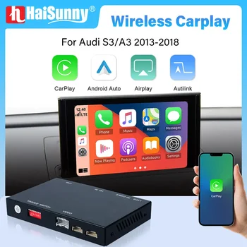 Безжичен CarPlay Retrofit за Audi A3 S3 8P 8V MIB2 Поддръжка на Android Auto обратна камера интерфейс Car Play модул за Audi A3 S3