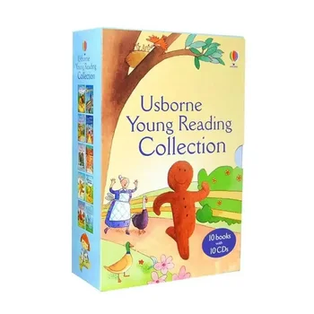 Възраст 1-6 Деца Дете Интересно Прекрасна Картина Приказка за лека нощ Ранно образование Английски Книги 10 Книги 10 Cd дискове Box Set