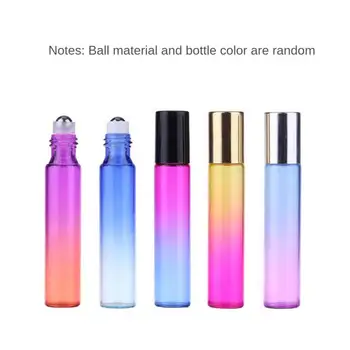 градиент цвят стъкло етерично масло бутилка преносим пътуване козметичен парфюм спрей глазура стъкло за многократна употреба