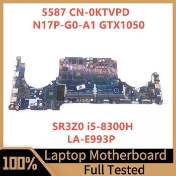 Дънна платка CN-0KTVPD 0KTVPD KTVPD ЗА DELL 5587 Дънна платка за лаптоп с процесор SR3Z0 i5-8300H GTX1050 LA-E993P 100% работи добре