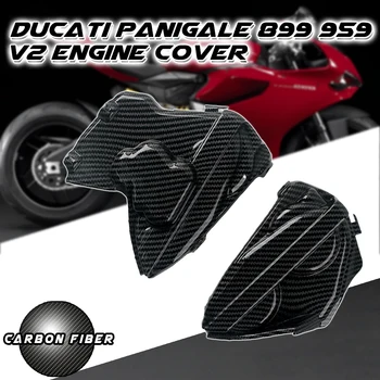 За Ducati Panigale V2 V4 Panigale 899/959 2014-2017 Carbon Fiber Color Engine Cam Hood Covers Аксесоари за мотоциклети на капака