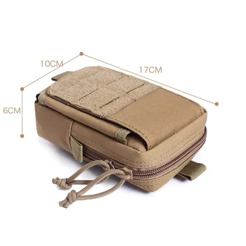 За Xiaomi Redmi Note 13 Pro Тактически Molle торбичка военна талия чанта открит мъже чанта мобилен телефон случай