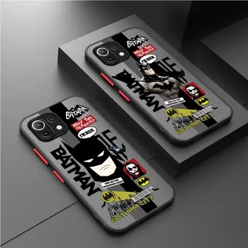 Калъф за Xiaomi Mi 11 Lite 12X 10T 12T Pro 11T 9T 13 Ultra 12 13 Pro Note 10 Lite удароустойчив Bat-man Super Hero Cover
