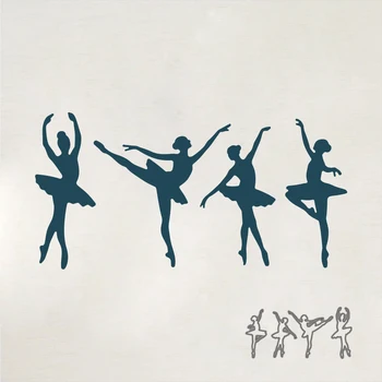 Колекция от прекрасни балерини Метал рязане умира шаблони Die Cut за DIY Scrapbooking албум хартия карта щамповане