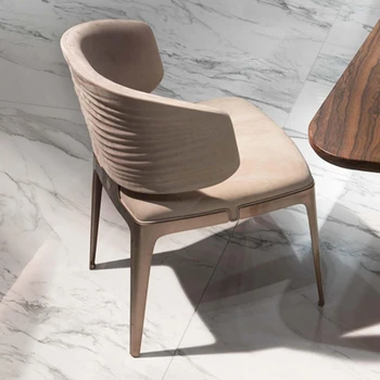 Модерен дизайн бар стол метална кожа рецепция брояч трапезни столове маникюр Nordic Sillas пара Comedor Stuhl мебели YX50BY
