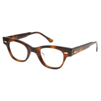 Модна личност Дамски рамки за очила Тенденция Ретро ацетат Оптични очила Мъже Пресбиопия Късогледство Висококачествени очила