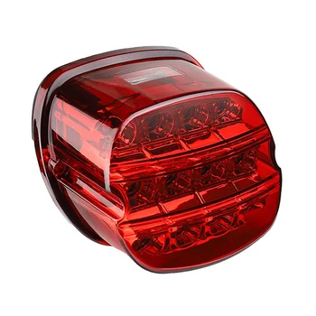 Мотоциклет червен LED спирачка задна светлина регистрационен номер задна лампа за Harley Dana Road King Electrolux 99-17 FXDL