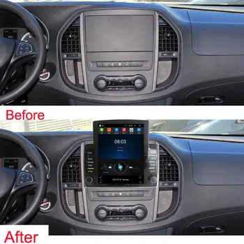 Мултимедия за Mercedes Benz Vito 3 2014 - 2020 Navi Head Unit Tesla Player Аудио радио Android 10 64GB GPS