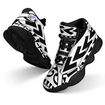 Мъжки баскетболни обувки Дишаща омекотяваща се неплъзгаща се може да носи спортни обувки Спортни тренировъчни обувки за тенис Полинезийски дизайн