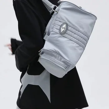 Найлон Дамски чанти с висок капацитет Реколта прост товар рамо Crossbody чанти случайни Y2k луксозни голяма пазарска чанта спортни Bolso Mujer