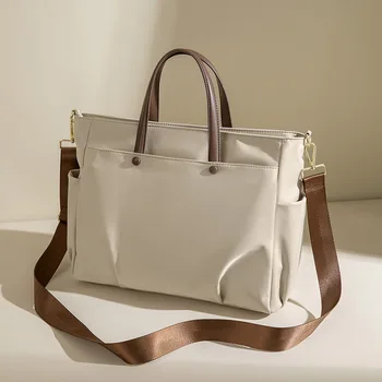 Нова луксозна дамска чанта Totes Oxford водоустойчива женска чанта за рамо 15.6 чанта за лаптоп Lady Messenger Pack 2024