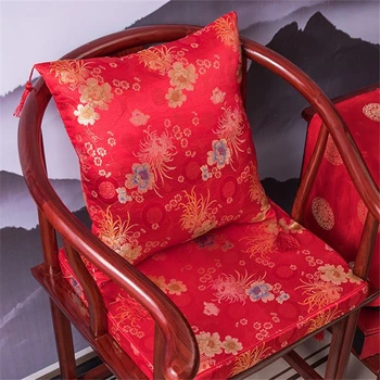 Прост китайски стил Начало декор стол възглавница Living Roon масивно дърво стол мека седалка подложка площад залив прозорец татами постелки