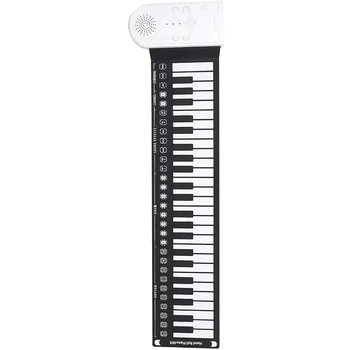 Ръчно валцувани пиано преносими сгъваеми електронна клавиатура 49 клавиша сгъваеми ролетни мини силиконови клавиатури за пътуване