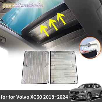 Сенник за кола за Volvo Xc60 60 2018 2019 2020 2021 2022 2023 2024 Аксесоари Покрив Слънцезащитен крем Топлоизолация Предно стъкло