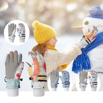 Ски зимата трябва да не се хлъзга Сгъстяване Топло водоустойчиви деца Ски ръкавици Ръкавици за сняг За сноуборд Ски Алпинизъм Бягане