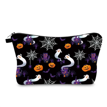 Хелоуин парти бонбони тиква Дамско червило въздушна възглавница грим чанта за измиване чанта за организиране на чанта 2023 преносима чанта за измиване