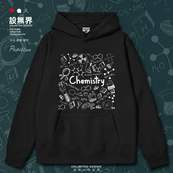 Химически ръчно рисувани графити биохимични експериментални елементи мъжки качулки Палто дълъг ръкав улично облекло дрехи есен зима