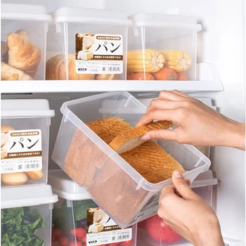 Хляб тост хладилник Crisper кутия за съхранение кухня пластмасова храна контейнер кутия хляб съхранение кутия