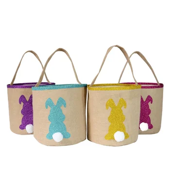 Честит Великден яйце чанта творчески заек модел юта бонбони подарък чанта Великден дома декорация кофа чанта за многократна употреба Eco Handbga мъкна
