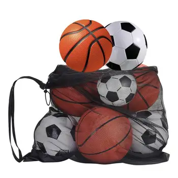шнур мрежеста чанта преносими футболни спортни топки чанти за съхранение на открито баскетбол волейбол многофункционален организатор за съхранение