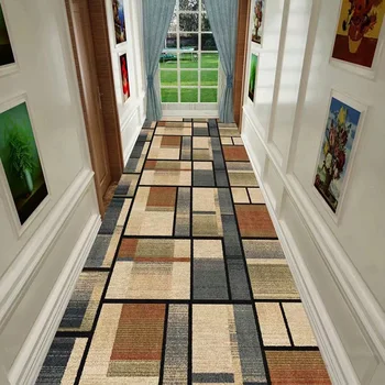 Геометрични хол килим кухня пътека мат коридор килим дълъг коридор площ килим стая декорация подови постелки тапис alfombra