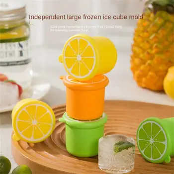 Лятна силиконова форма за хокей на лед Нов решетъчен кръгъл хладилник с капак Лятна селекция от напитки Хубави готини кухненски инструменти