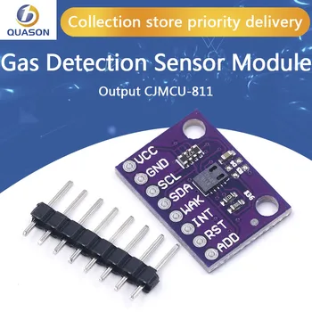 Сензор за газ Сензор за откриване на въглероден диоксид Модул CCS811 CO2 eCO2 TVOC Откриване на качеството на въздуха I2C изход CJMCU-811 за Arduino